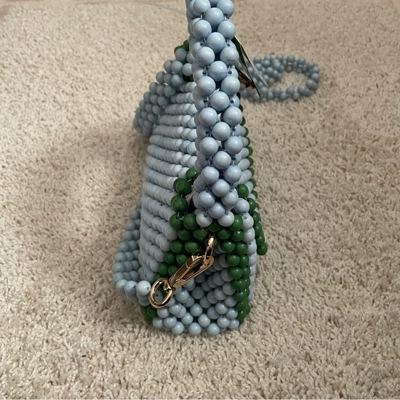 Kate Spade New York x Target Colorblock Beaded Crossbody Bag Green/Blue NWT - Picture 4 of 7